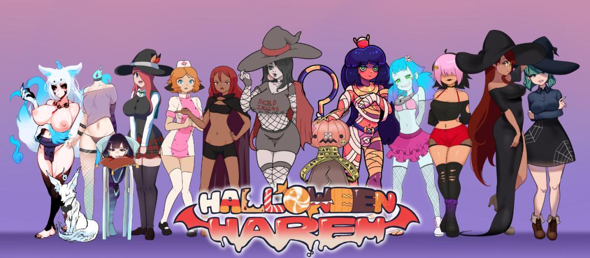 [2.17 GB] Halloween Harem [Full] (Hotpink) [uncen] [2023, ADV, 3D, Fantasy, Harem, Mystic, Anal, Blowjob, Handjob, Vaginal, Femdom, Lesbian/Yuri, Tentacles, Monster Girl, Unity] [eng]