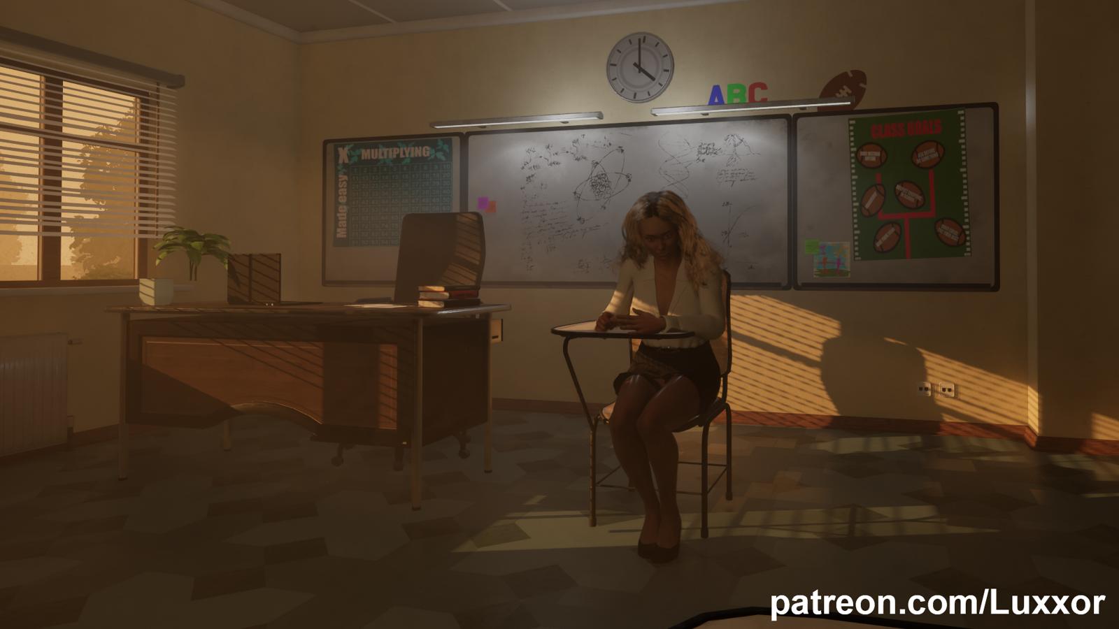 [2.78 GB] Expose My Teacher [InProgress, 0.5] (Luxxor) [uncen] [2024, SLG, ADV, 3D, Male protagonist, Animation, School, Vaginal sex, Blowjob, Erotic, Striptease, Domination, Exhibitionism, Humiliation, Submission, BDSM, Blackmail, Masturbation, Big tits, MILF, Unreal] [eng]