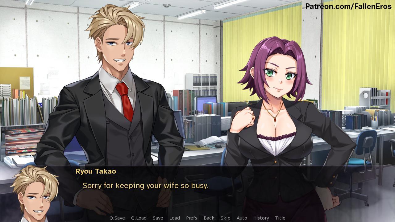 [308.5 MB] Lustful Wife Aiko [InProgress, 0.3.0] (Fallen Eros) [uncen] [2025, ADV, Male Protagonist, NTR/Netorare, Creampie, Big Tits, Vaginal, Voyeur/Peeping, Ren'Py] [eng]