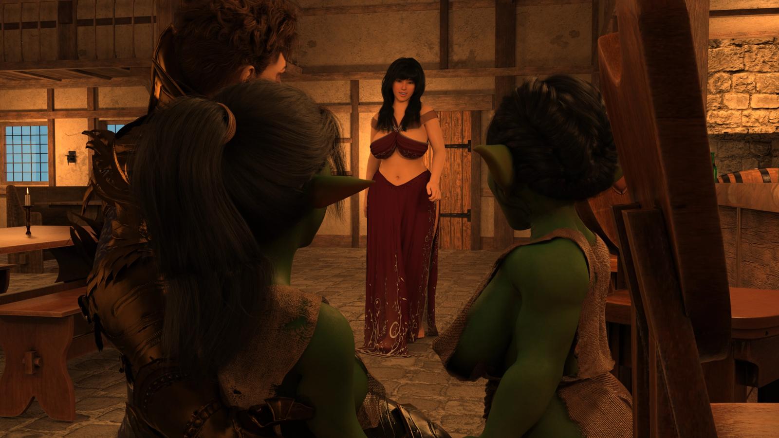 [2.2 GB] Tales of the Eclipse: Goblin Encounter [InProgress, 0.3.1] (DaxOfAllTrades) [uncen] [2023, ADV, 3DCG, Аnimation, Male Protagonist, Oral, Vaginal, Virgin, Big tits, Big ass, Monster Girl, APK, Ren'Py] [rus+eng]