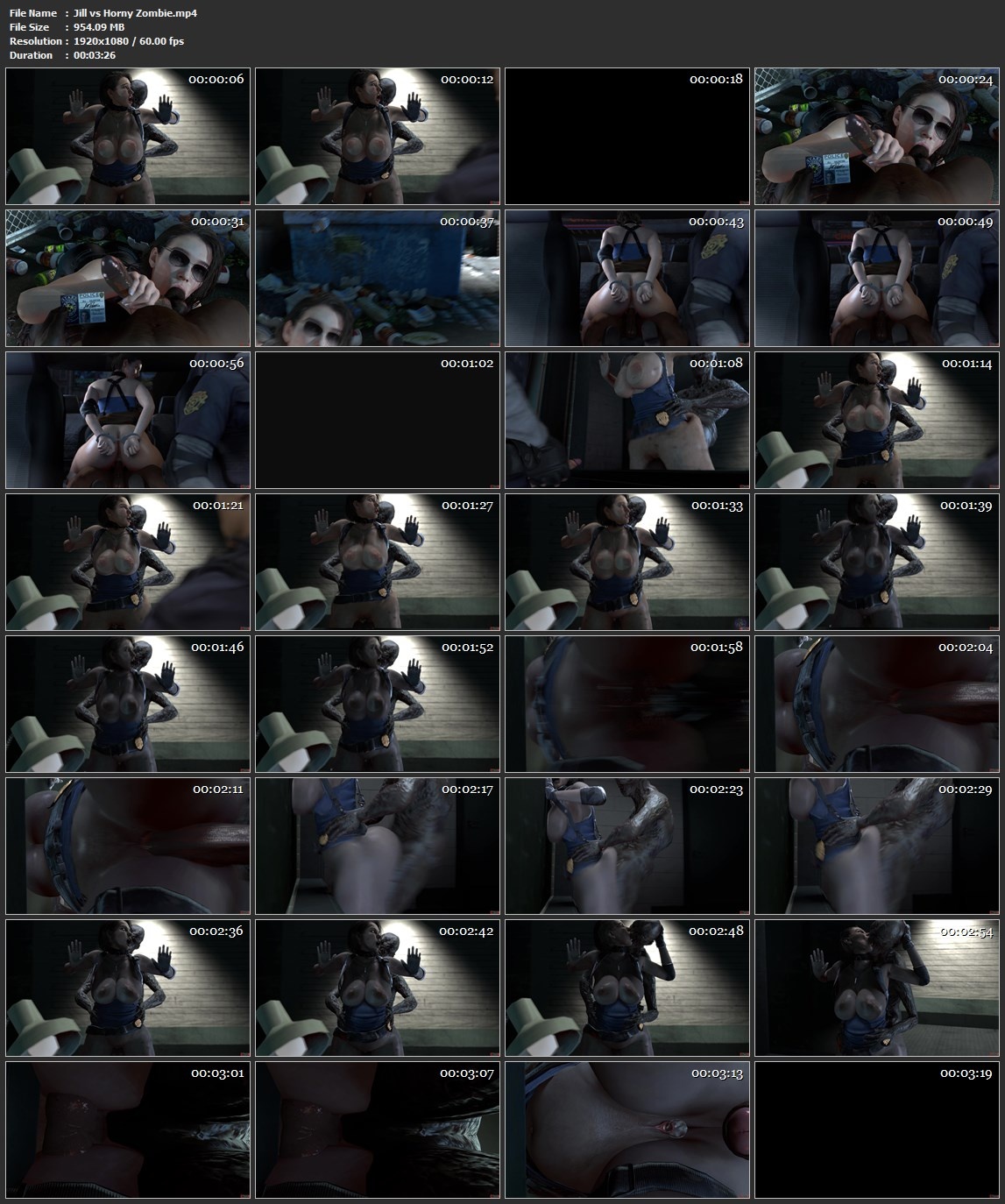 [954.4 MB] Jill vs Horny Zombie (Zman) [2026, 3DCG, Animated, Parody, PoV, Monster, Big Tits, Creampie, WEB-DL] [eng] [1080p]