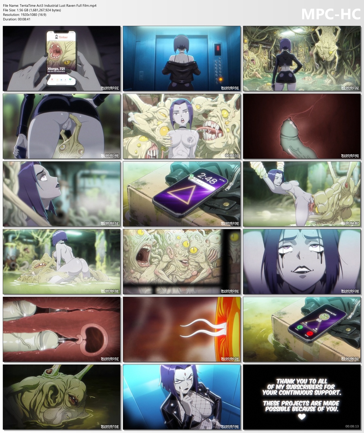 [1.57 GB] TentaTime Act3 Industrial Lust (StickySpoodge) [2026, 2DCG, AI CG, Animated, Anal Sex, Bukkake, Creampie, Groping, Group Sex, Internal View, Interracial, Monster, Multiple Penetration,Oral sex, Parody, Teasing, Tentacles, Vaginal Sex, WEB-DL] [eng] [1080p]