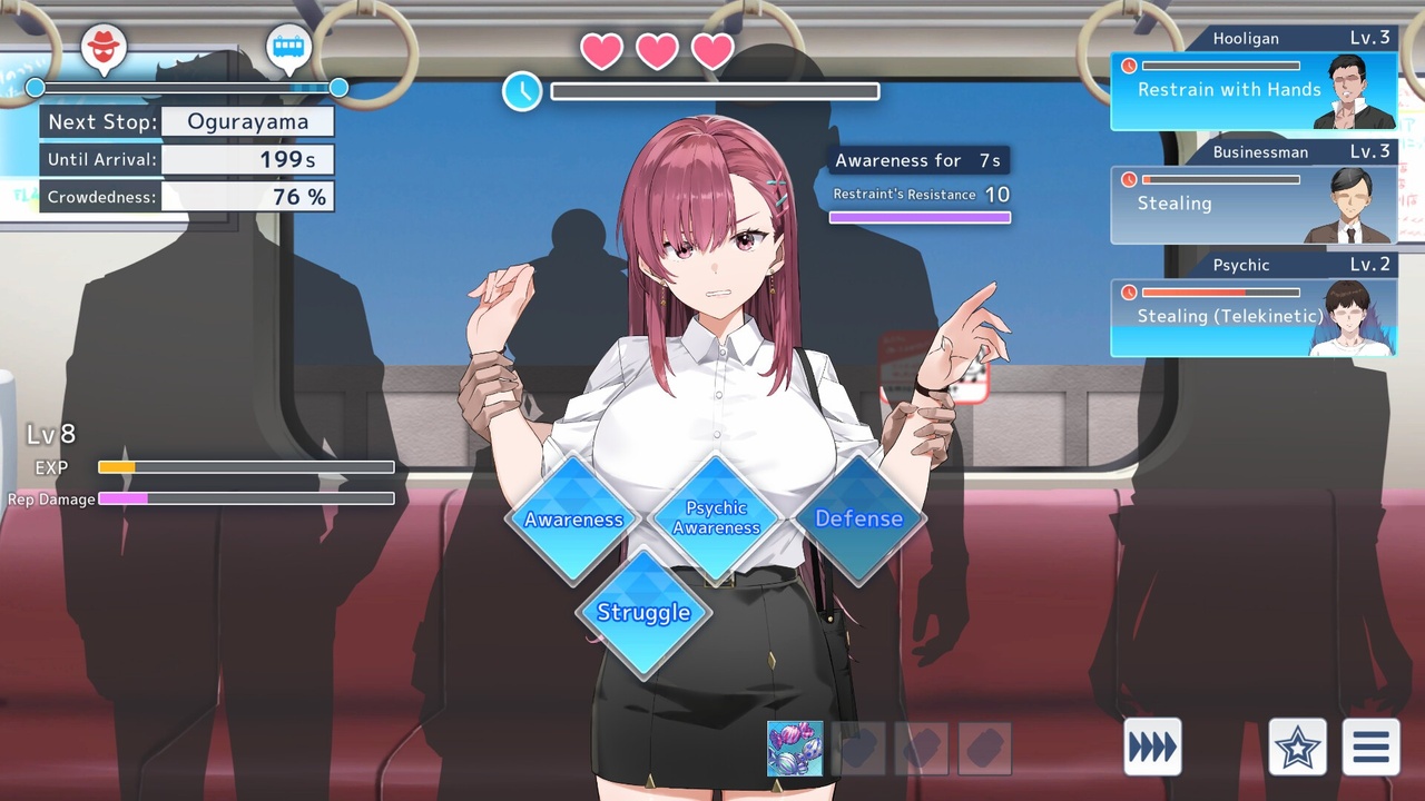 [4.06 GB] Rina's Undercover Train Operation [1.18c] (Metamorphose / Saikey Studios) [uncen] [2026, SLG, ADV, Animation, Voiced, Vaginal, Battlefuck, Chikan/Molester, Clothed, Teasing, Rubbing, Touching, Rape/Ryona, Straight, Toys, Big Tits, Soft, Red Hair, Long Hair, Uniform, Female Protagonist, Young, Policewoman, Win, Lin, Indie, Unity] [eng, jap, chi, kor]