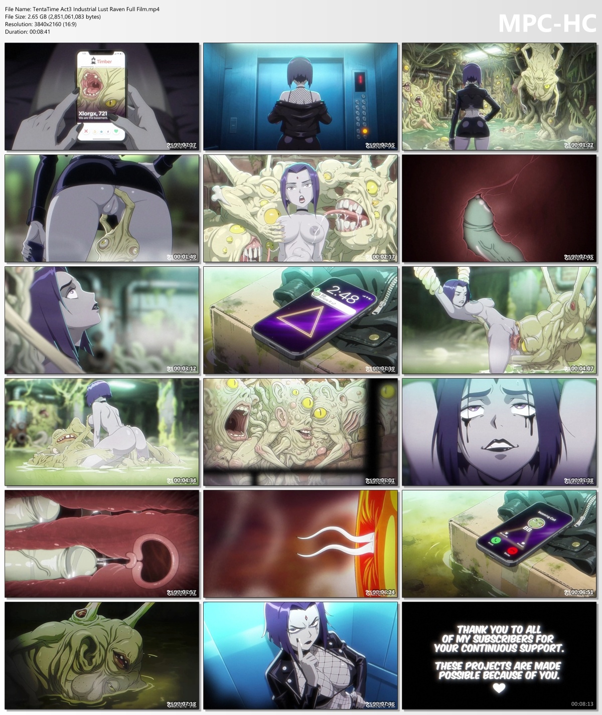 [2.66 GB] TentaTime Act3 Industrial Lust (StickySpoodge) [2026, 2DCG, AI CG, Animated, Anal Sex, Bukkake, Creampie, Groping, Group Sex, Internal View, Interracial, Monster, Multiple Penetration,Oral sex, Parody, Teasing, Tentacles, Vaginal Sex, WEB-DL] [eng] [2160p]