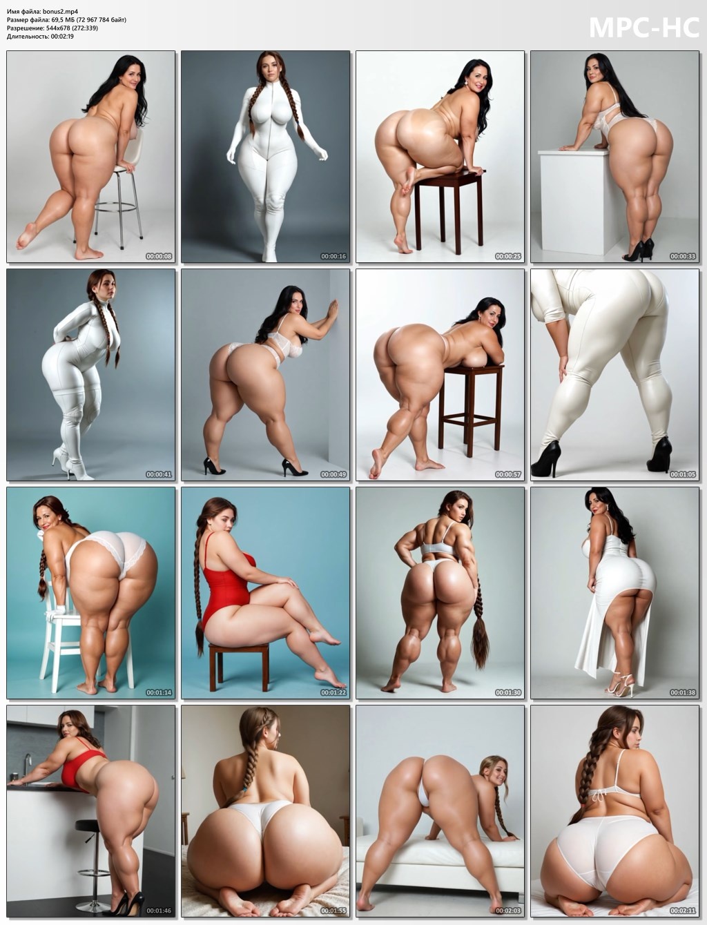 [1.1 GB] Artificial BBW girls posing [2026, AI, Solo, Ecchi/Erotic, Nudity, Posing, Straight, Big Tits, Big Ass, Deformed, Bodysuit, Lingerie, Nylon, Stockings, Uniform, Female Protagonist, Young, Fat, Nurse, 540p, SiteRip]