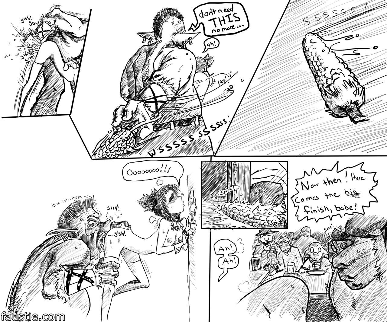 [3 MB] [Comix] Faustie - Pulled Pork [2011, Anal, Blowjob, X-Ray, Rape, Small Tits, Monsters, Young, Teen, Slave] [JPG] [eng]