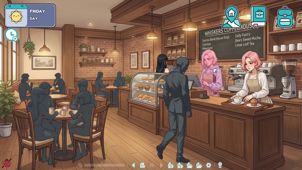 [1.8 GB] Femboy & Futa Cozy Cafe [v1.0 + patch] (Pink Twilight) [uncen] [2026, ADV, SLG, Mini-games, Management, AI, Animation, Comedy, Fantasy, Harem, Home, Cafe/Rstaurant, Anal, Oral, Masturbation, Blowjob, Handjob, Consensual, Striptease, Teasing, Kissing, Licking, Touching, Gay/Yaoi, Trans/Trap, Corruption, Voyeurism/Peeping, Small Tits, Big Tits, Big Ass, Small Dick, Big Dick, Ahegao, Ashamed, Clothes Changing, Crossdressing, Apron, Bikini, Cosplay, Lingerie, Nylon, Pantyhose, Stockings, Uniform, School Uniform, Sport Uniform, Swimsuit, Male Protagonist, Young, Futa, Femboy/Sissy/Trap, Cute, Emotional, Friendly, Happy, Horny, Sensitive, Fighter, Maid, Servant, Sportsmen, Student, Win, APK, Indie, Ren'Py] [eng+rus+multi]