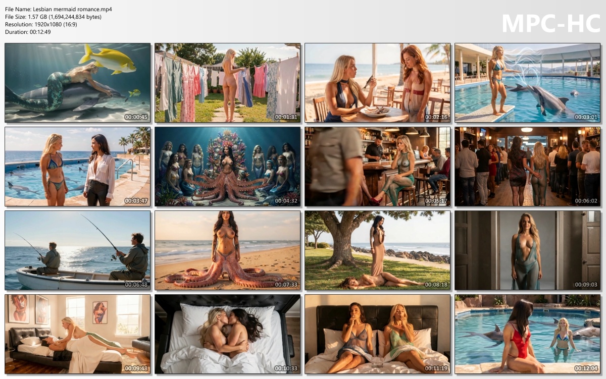 [1.58 GB] Lesbian mermaid romance (AiPorn) [2026, AI, Fantasy, Nudity, Kissing, Lesbian/Yuri, Female Protagonist, WEB-DL] [eng] [1080p]