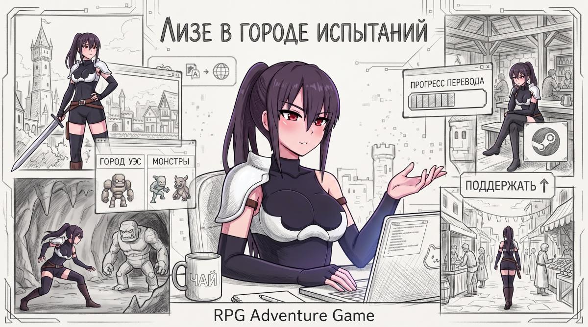[1.08 GB] リーゼと試練の街 / Liese in the City of Trials [1.02] (Mofuya) [uncen] [2025, jRPG, Multiple Endings, Fantasy, Anal, Oral, Vaginal, Solo, Masturbation, Cumshot, Bukkake, Creampie, Blowjob, Handjob, Doggystyle, Impregnation, X-Ray, Consensual, Nudity, Teasing, Licking, Touching, Rape/Ryona, Straight, BDSM, Bondage, Discipline, Enema, Restraint, Suspension, Corruption, Exposure, Human Toilet, Humiliation, Pet/Pet-play, Public, Slavery, Slave Training, Big Tits, Big Ass, Ahegao, Black Hair, Ponytail, Blindfold, Collar, Female Protagonist, Pregnant, Virgin, Knight/Warrior, Slave, Win, Pro, RPG Maker] [rus]
