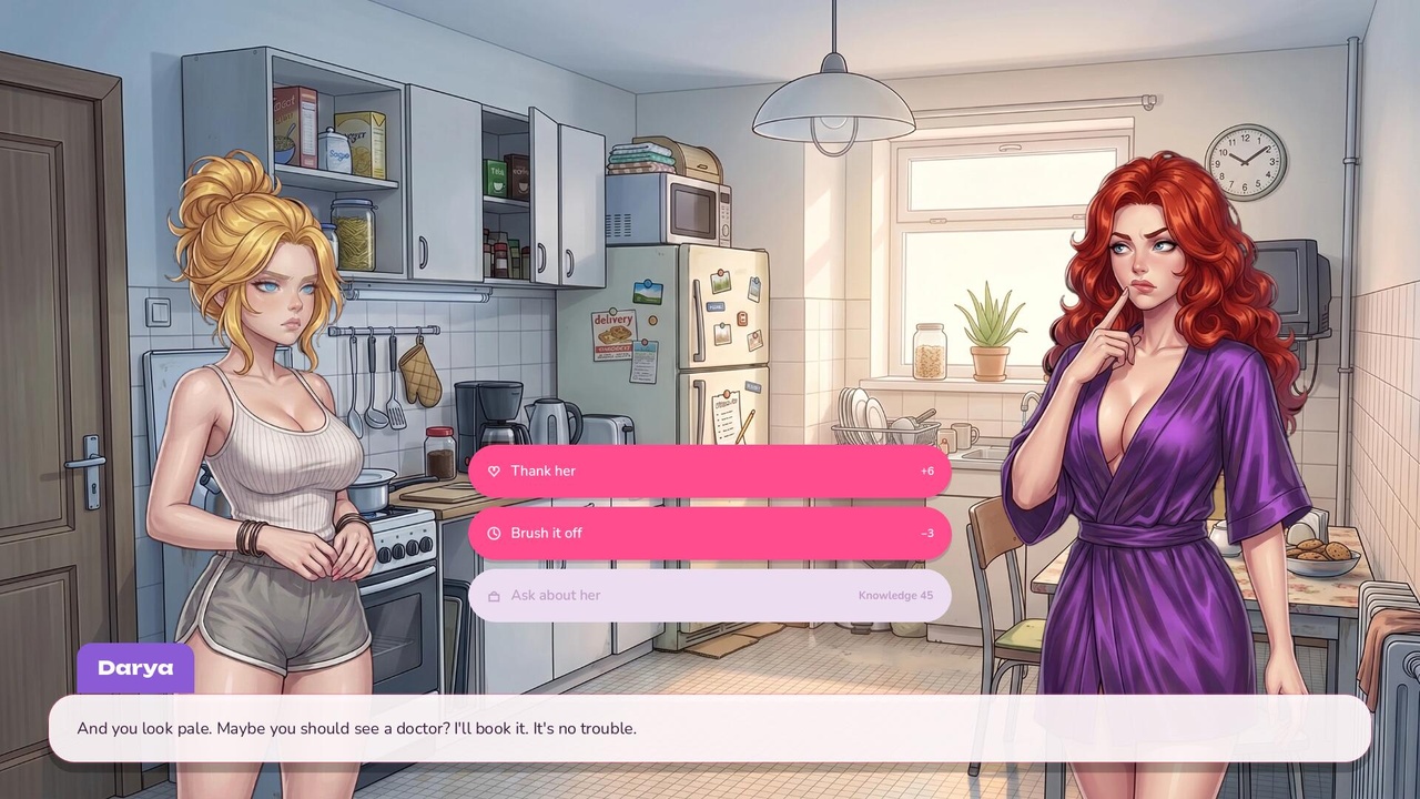 [675.6 MB] ETO - one life sim [InProgress, 0.1 Hotfix] (OneHandGames) [uncen] [2026, RPG, SLG, ADV, Sandbox, AI, Animation, Comedy, Daily Living, Living Together, Home, Solo, Masturbation, Teasing, Fingering, Touching, Straight, Big Tits, Shaved Pussy, Blonde Hair, Long Hair, School Uniform, Female Protagonist, Young, Beauty, Student, Win, Lin, Indie, Godot] [rus+eng]