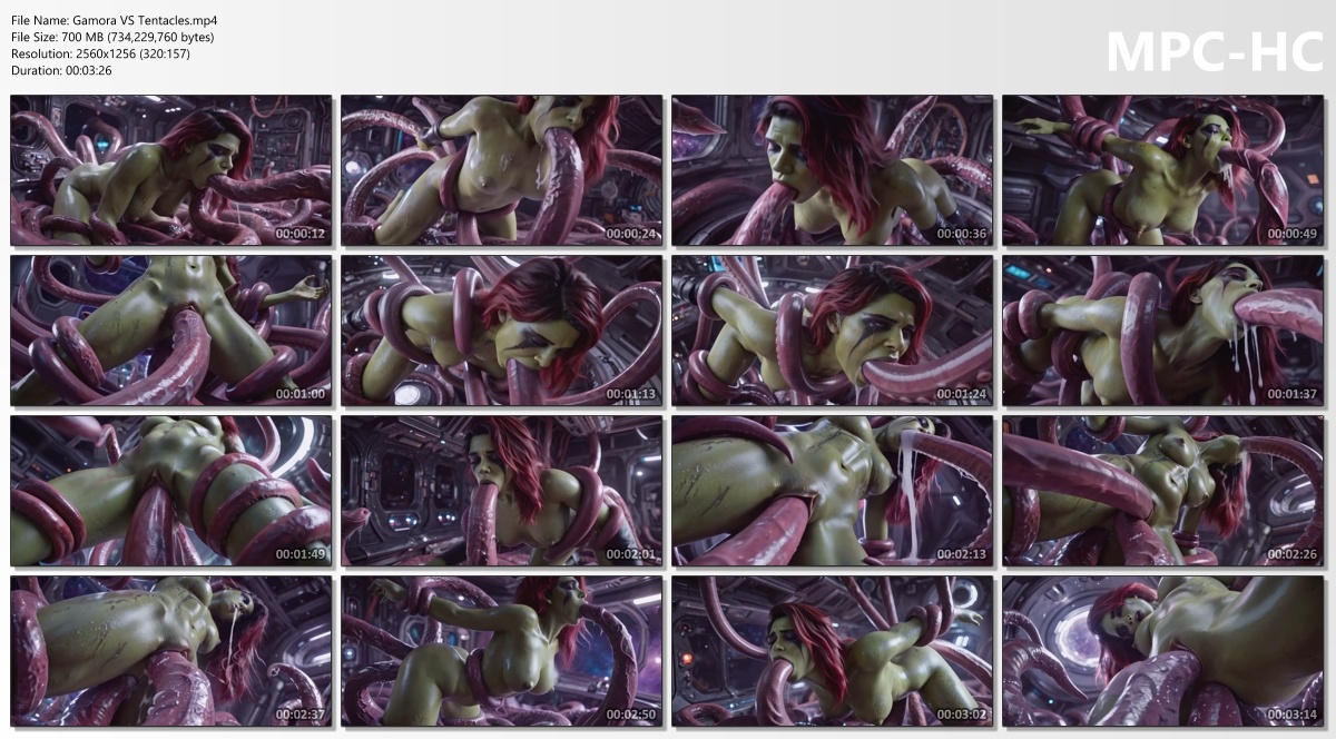 [700.8 MB] Gamora VS Tentacles (AiPorn) [2026, AI, Animation, Parody, Anal, Oral, Vaginal, Straight, Big Tits, Big Ass, Female Protagonist, Tentacle, WEB-DL] [eng] [1300p]