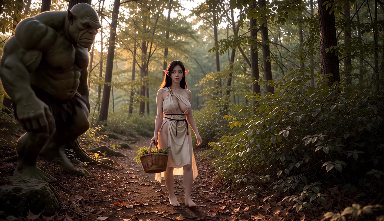 [613.8 MB] An Encounter with a Giant Orc in the Forest (AiPorn) [2026, AI, Oral, Vaginal, Straight, Big Tits, Female Protagonist, Monster, WEB-DL] [eng] [1080p]