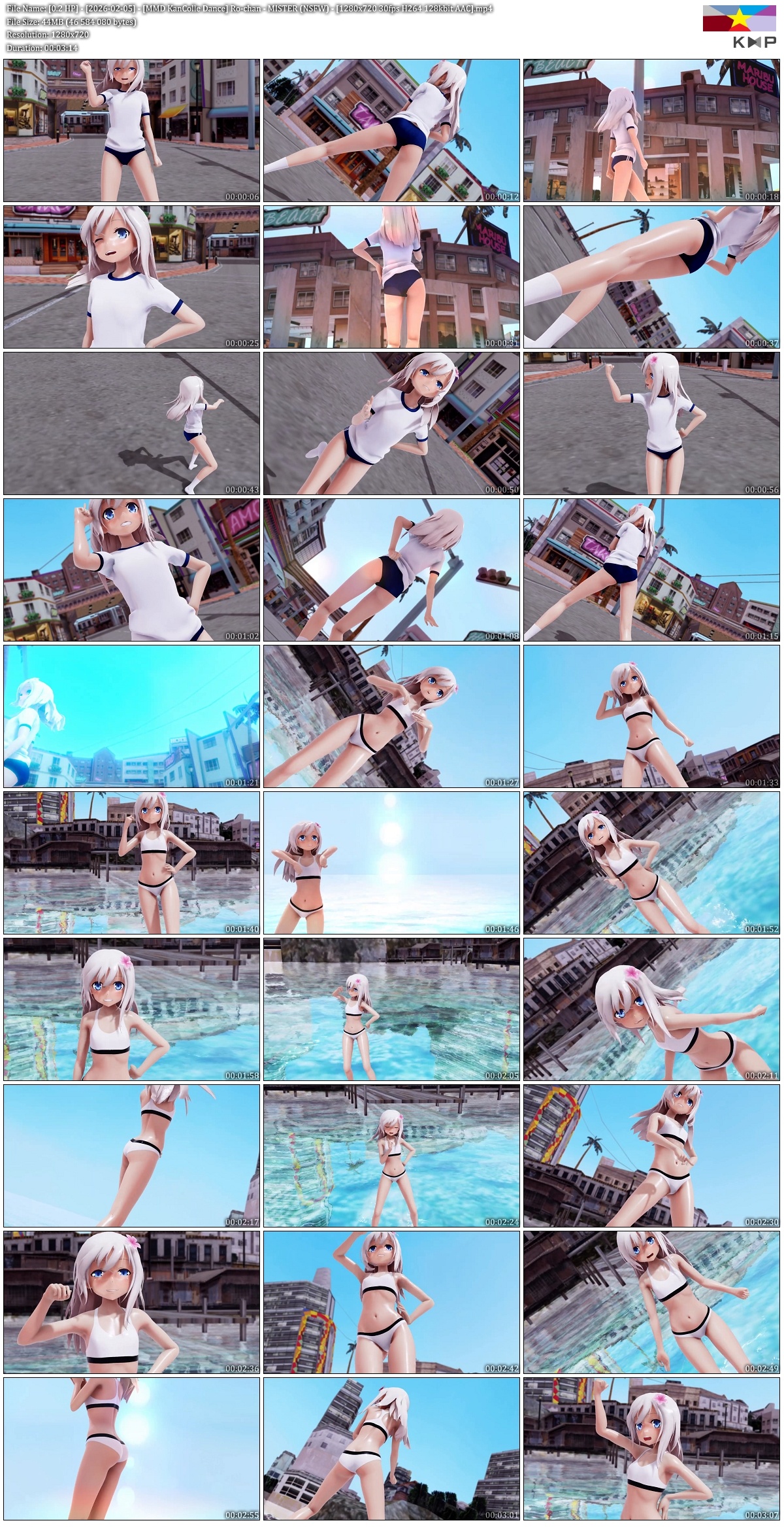 [1.61 GB] Collection of works by 0.2 HP from deleted channel on YouTube Girl, Background Music WEB-DL] [jap / eng / kor] [720p]